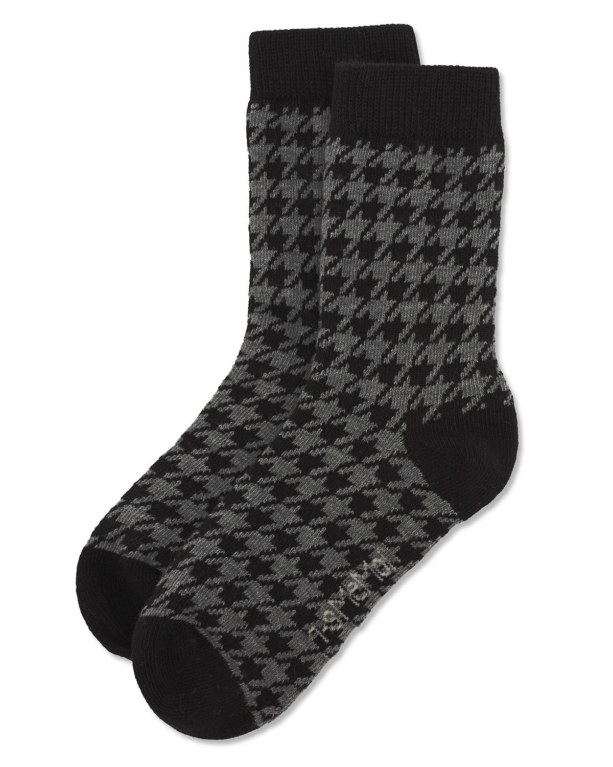 Boys Houndstooth Cotton-Rich Crew Sock