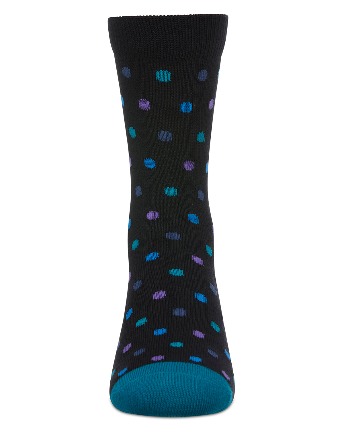 Boys Colorful Dot-Patterned Cotton-Rich Crew Sock
