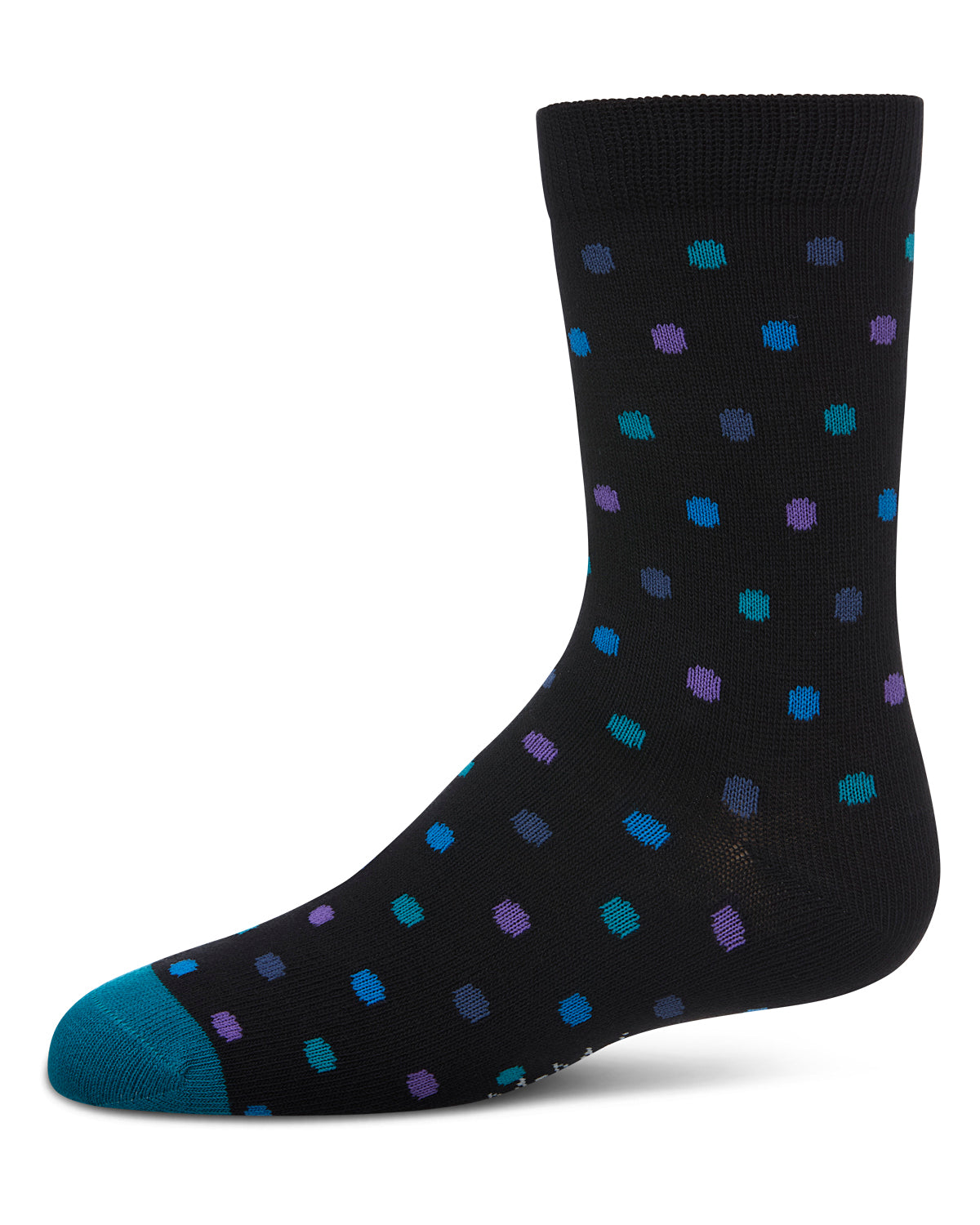 Boys Colorful Dot-Patterned Cotton-Rich Crew Sock