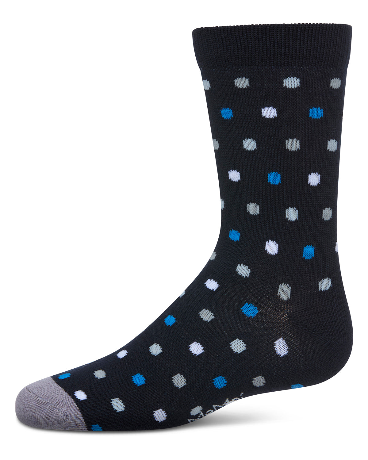 Boys Colorful Dot-Patterned Cotton-Rich Crew Sock