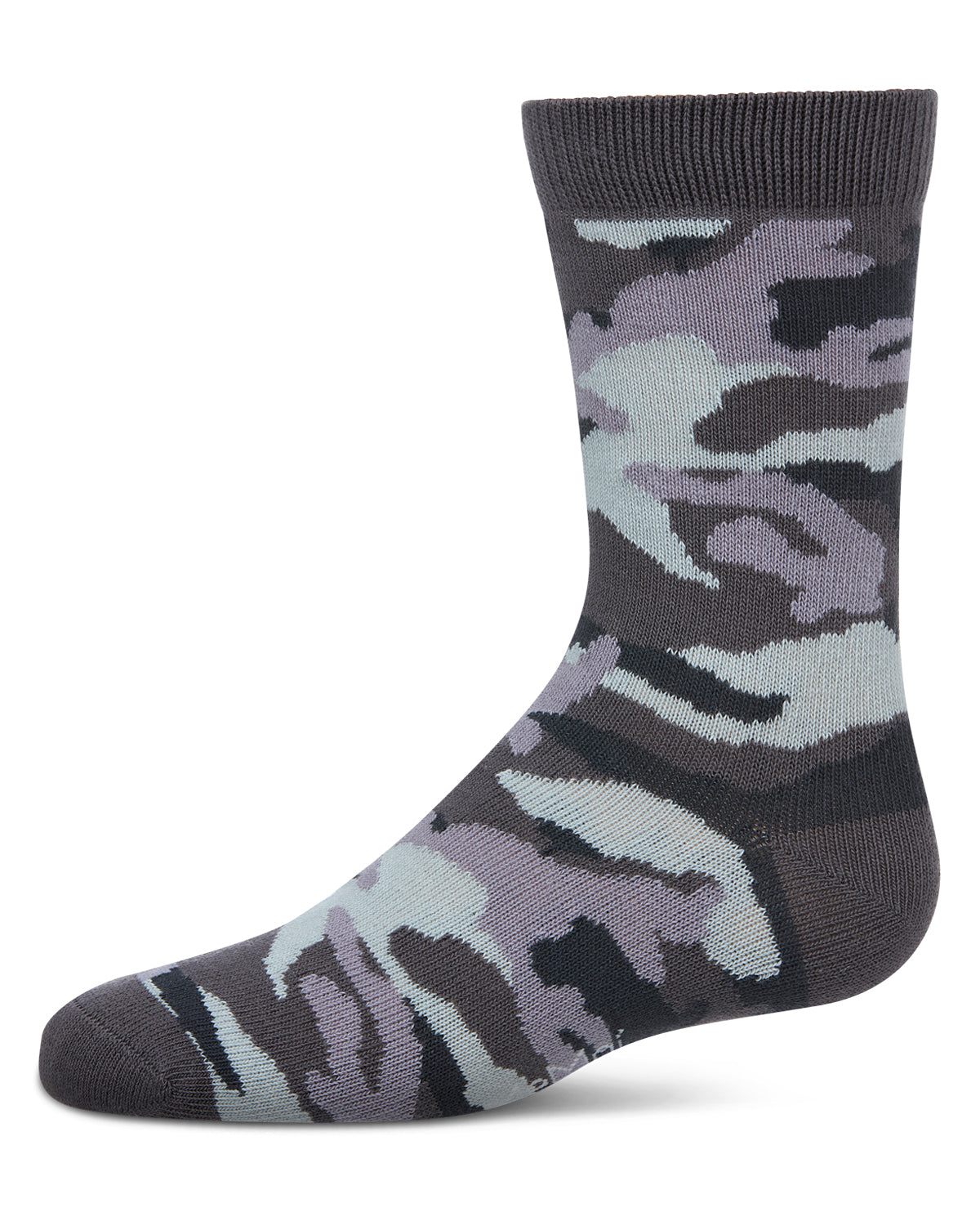 Boys Camouflage-Pattern Cotton-Rich Crew Socks