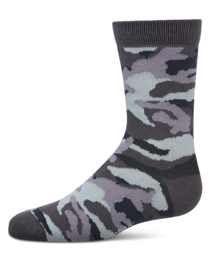 Boys Camouflage-Pattern Cotton-Rich Crew Socks