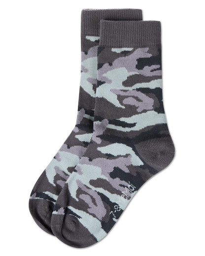 Boys Camouflage-Pattern Cotton-Rich Crew Socks