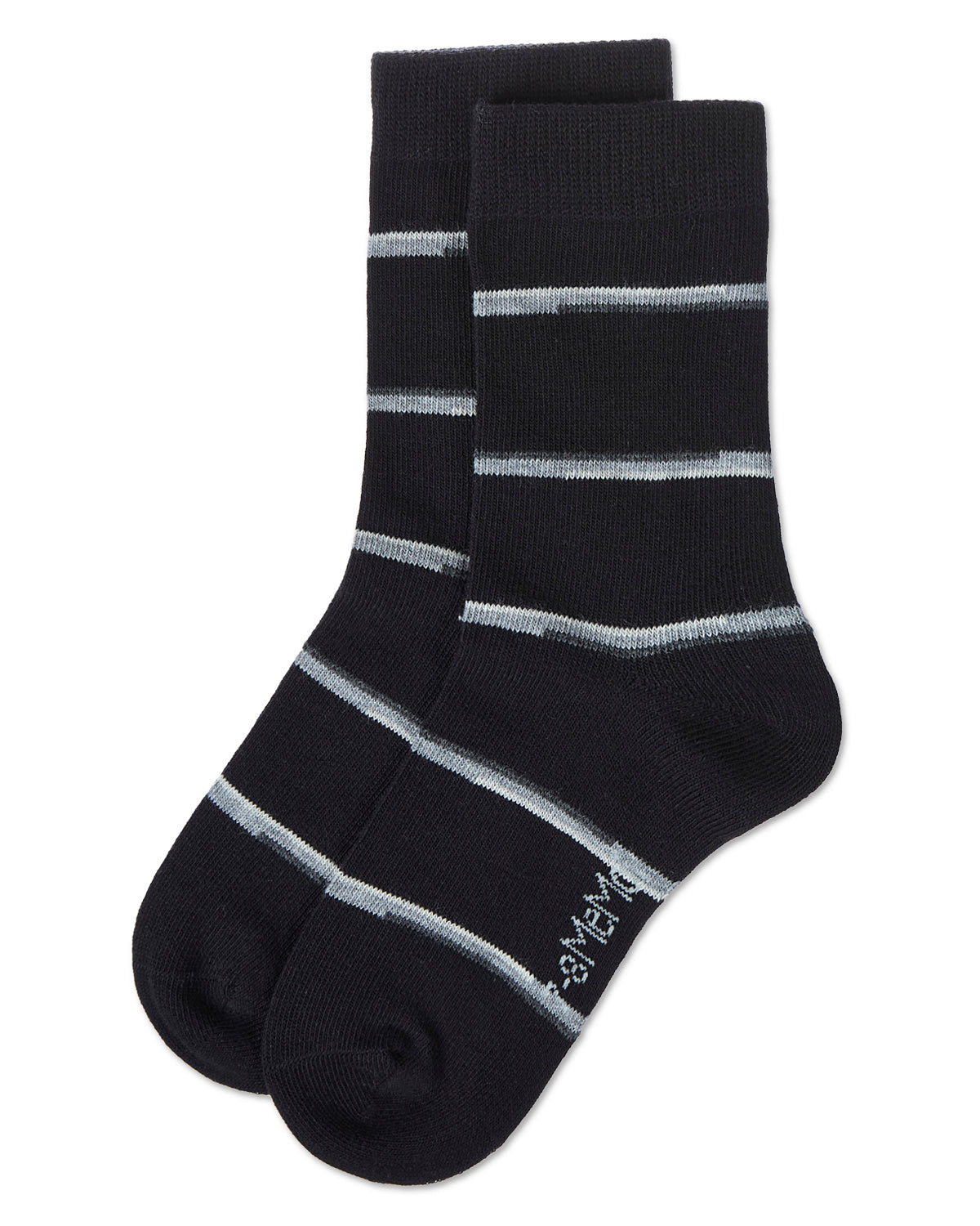 Spacedye Stripe Boys Cotton Blend Crew Sock