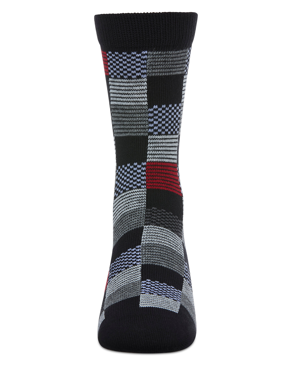 Checkerboard Boys Cotton Blend Crew Sock