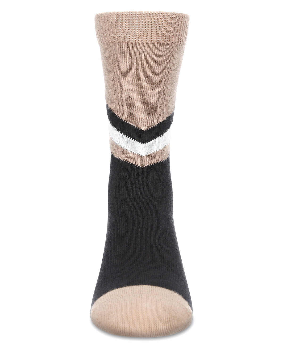 Boys' Geometric Diagonal Stripe Crew Socks