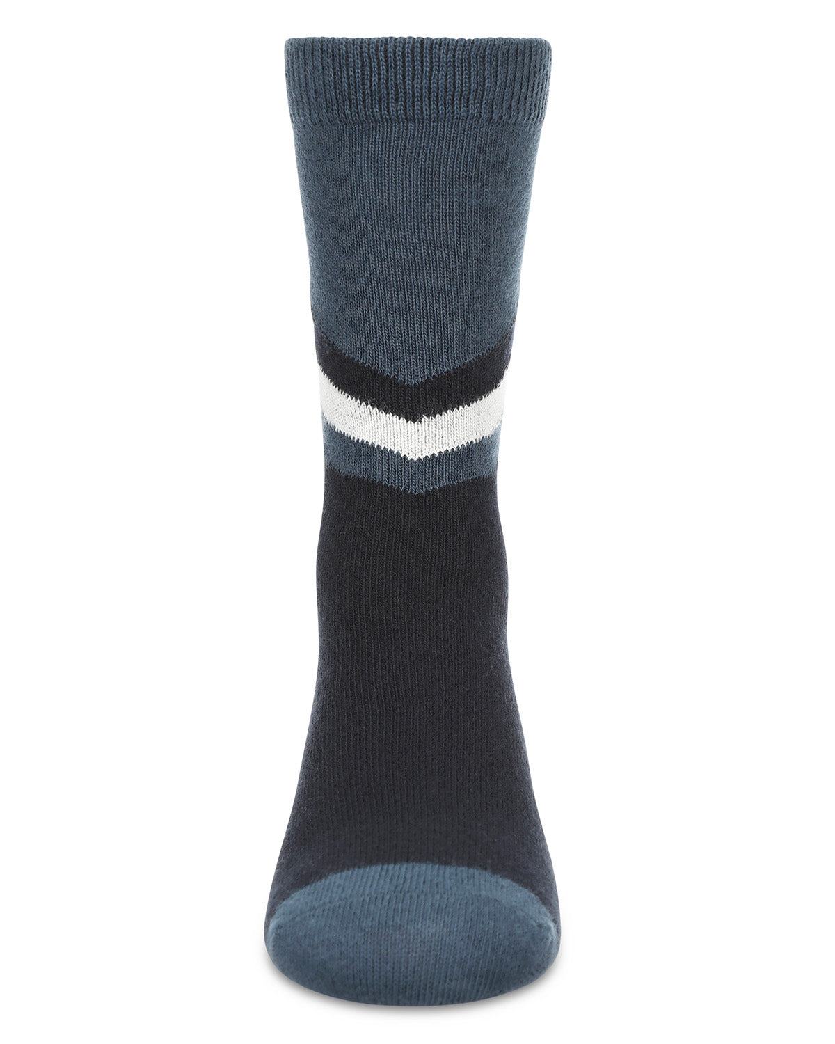 Boys' Geometric Diagonal Stripe Crew Socks