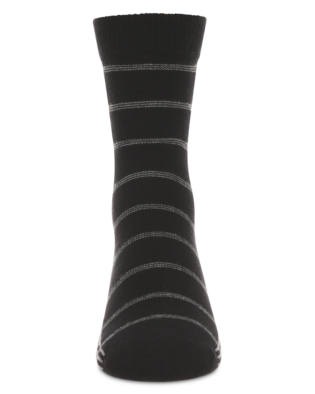 Boys Boxed-Stripe Cotton-Rich Fine-Gauge Crew Sock
