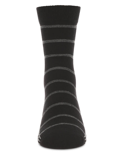 Boys Boxed-Stripe Cotton-Rich Fine-Gauge Crew Sock