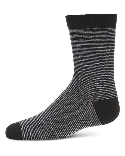 Boys' Horizontal Stripe Crew Socks