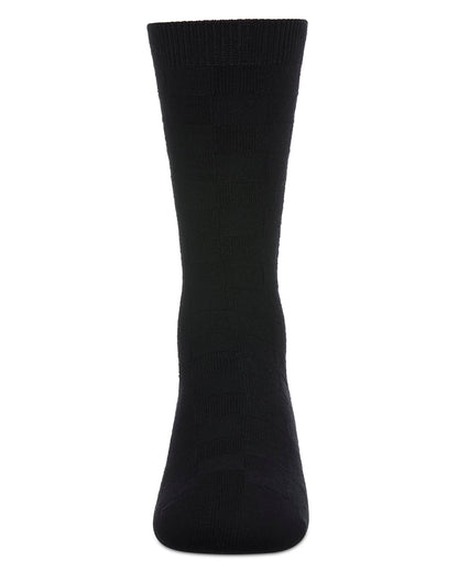 Boys' Checkerboard Rayon form Bamboo Blend Crew Socks