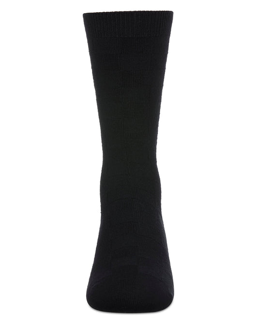 Boys' Checkerboard Rayon form Bamboo Blend Crew Socks