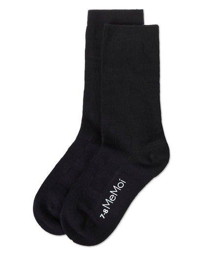 Boys' Checkerboard Rayon form Bamboo Blend Crew Socks