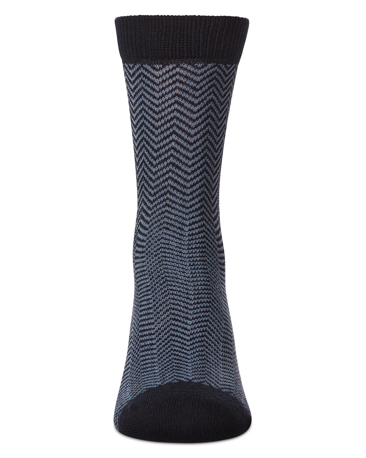 Boys Herringbone-Pattern Cotton-Rich Crew Sock