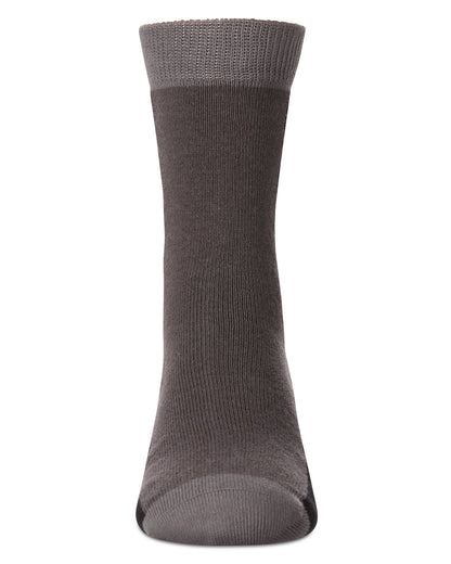 Boys Color-Block Cotton-Rich Fine-Gauge Crew Sock