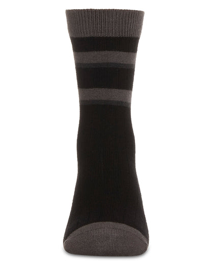 Boys Tonal Stripe Cotton Rich Crew Sock