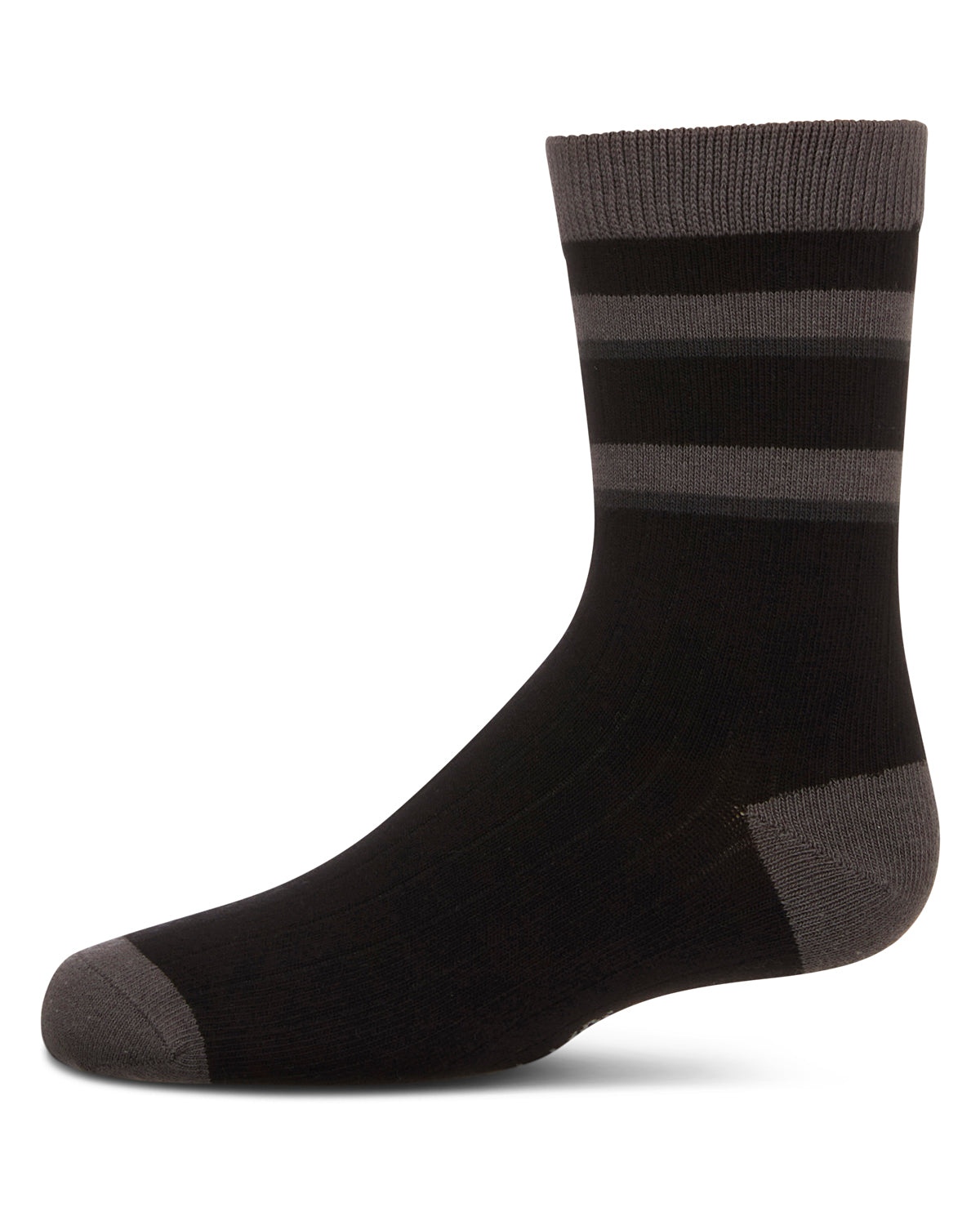 Boys Tonal Stripe Cotton Rich Crew Sock