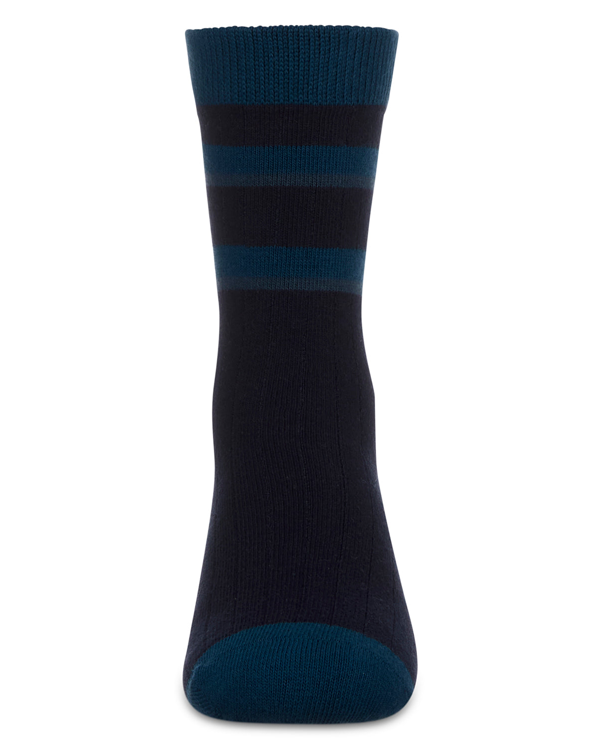Boys Tonal Stripe Cotton Rich Crew Sock