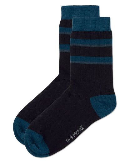 Boys Tonal Stripe Cotton Rich Crew Sock