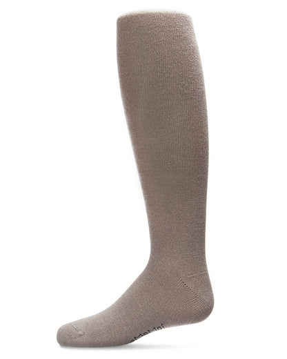 Girls Ribbed Classic Cotton-Rich Solid-Color Knee High Sock