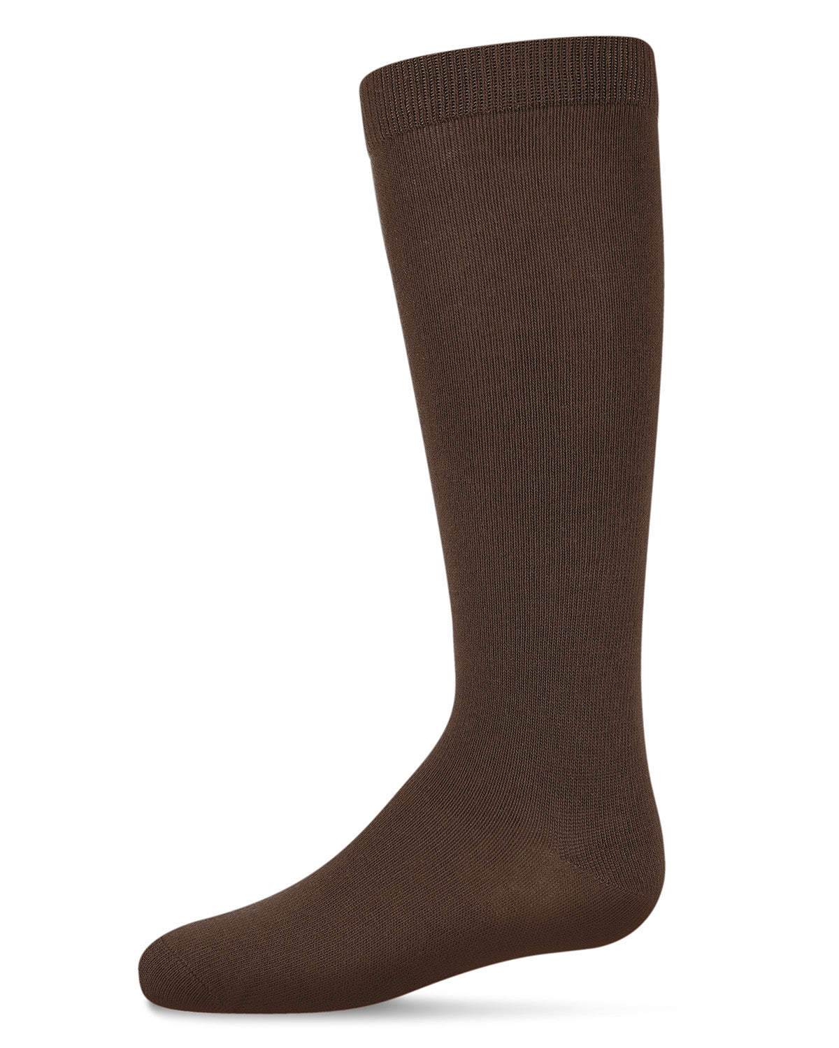 Girls Ribbed Classic Cotton-Rich Solid-Color Knee High Sock