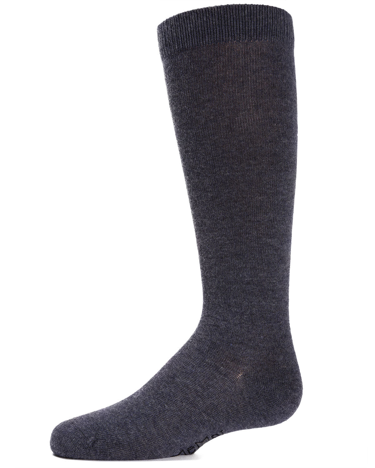 Girls Ribbed Classic Cotton-Rich Solid-Color Knee High Sock