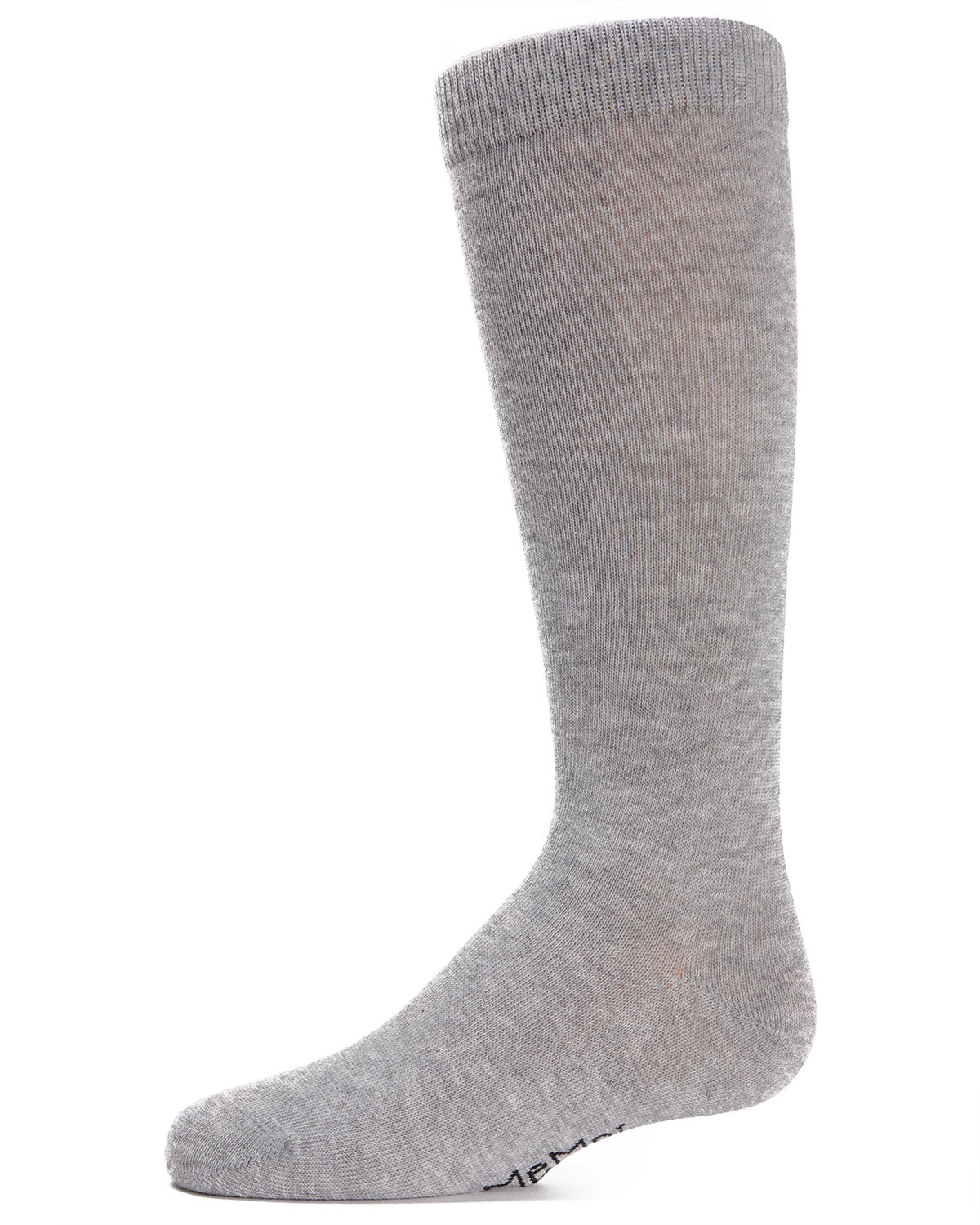 Girls Ribbed Classic Cotton-Rich Solid-Color Knee High Sock