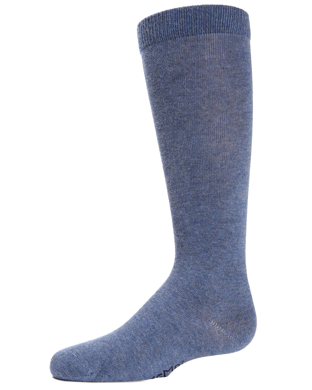 Girls Ribbed Classic Cotton-Rich Solid-Color Knee High Sock