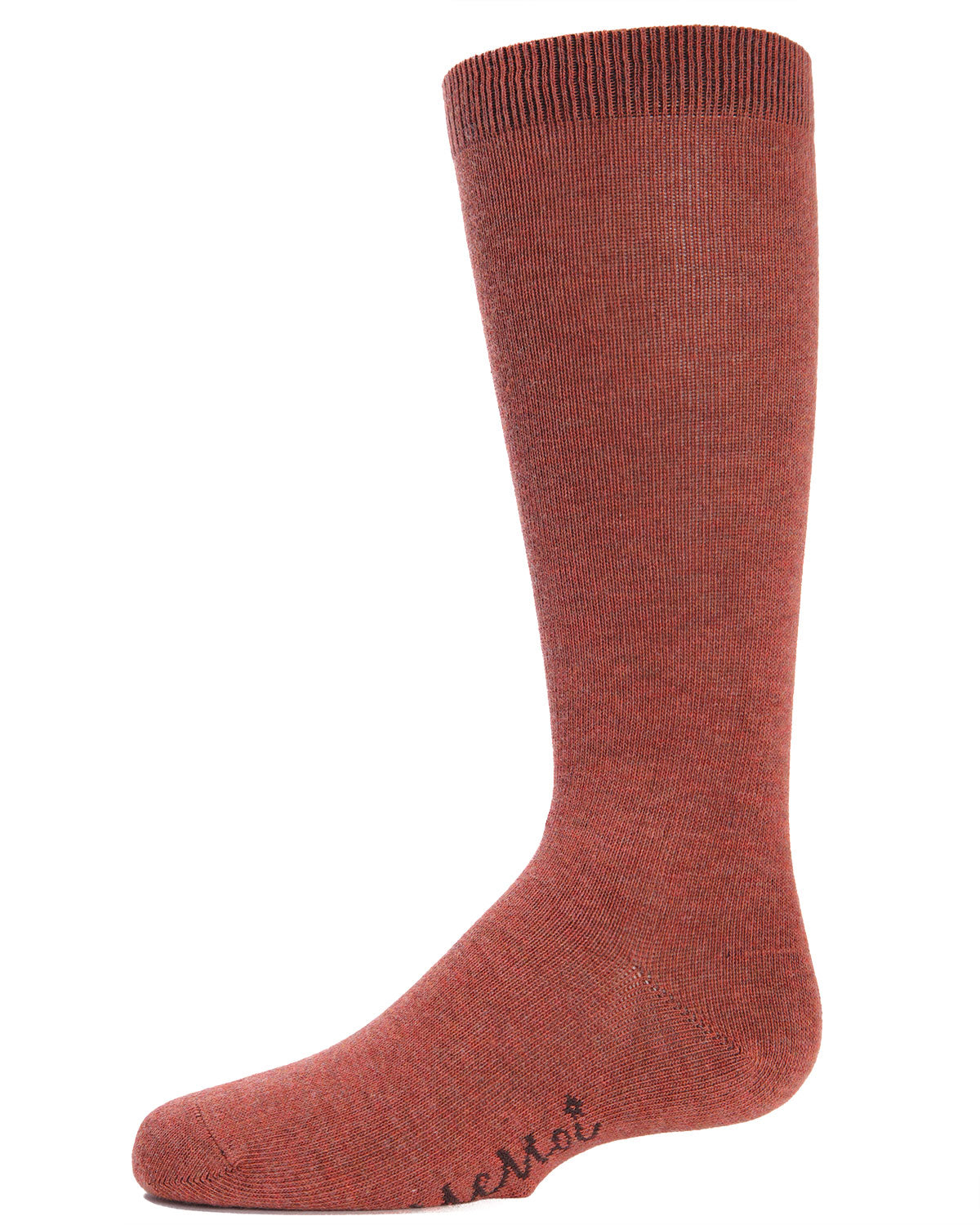 Girls Ribbed Classic Cotton-Rich Solid-Color Knee High Sock