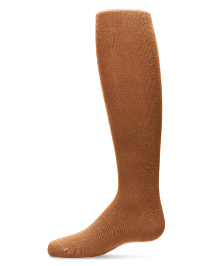 Girls Ribbed Classic Cotton-Rich Solid-Color Knee High Sock