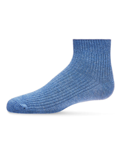 Thin Ribbed Cotton Kids Anklet Sock