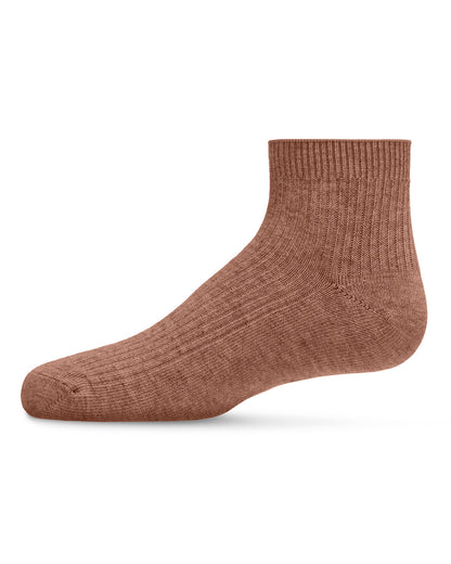 Thin Ribbed Cotton Kids Anklet Sock