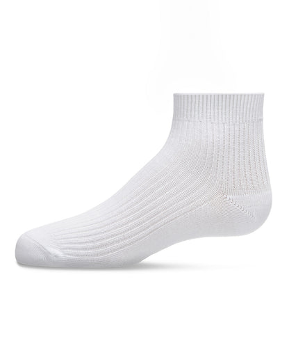 Thin Ribbed Cotton Kids Anklet Sock