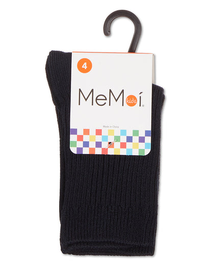 Kids Unisex Ribbed Cotton Rich Crew Socks
