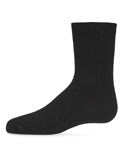 Kids Unisex Ribbed Cotton Rich Crew Socks