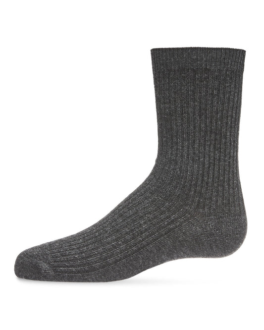 Kids Unisex Ribbed Cotton Rich Crew Socks