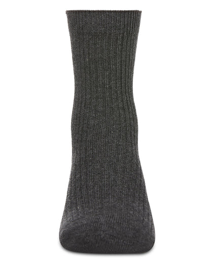 Kids Unisex Ribbed Cotton Rich Crew Socks