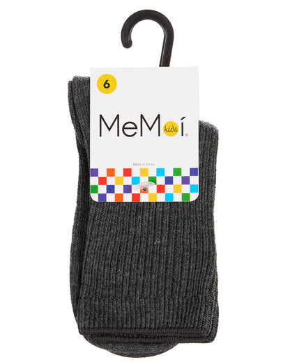 Kids Unisex Ribbed Cotton Rich Crew Socks