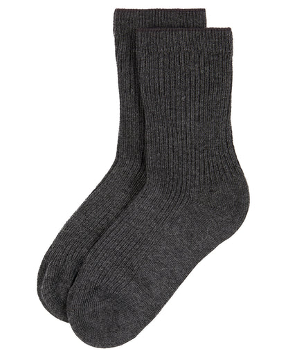 Kids Unisex Ribbed Cotton Rich Crew Socks