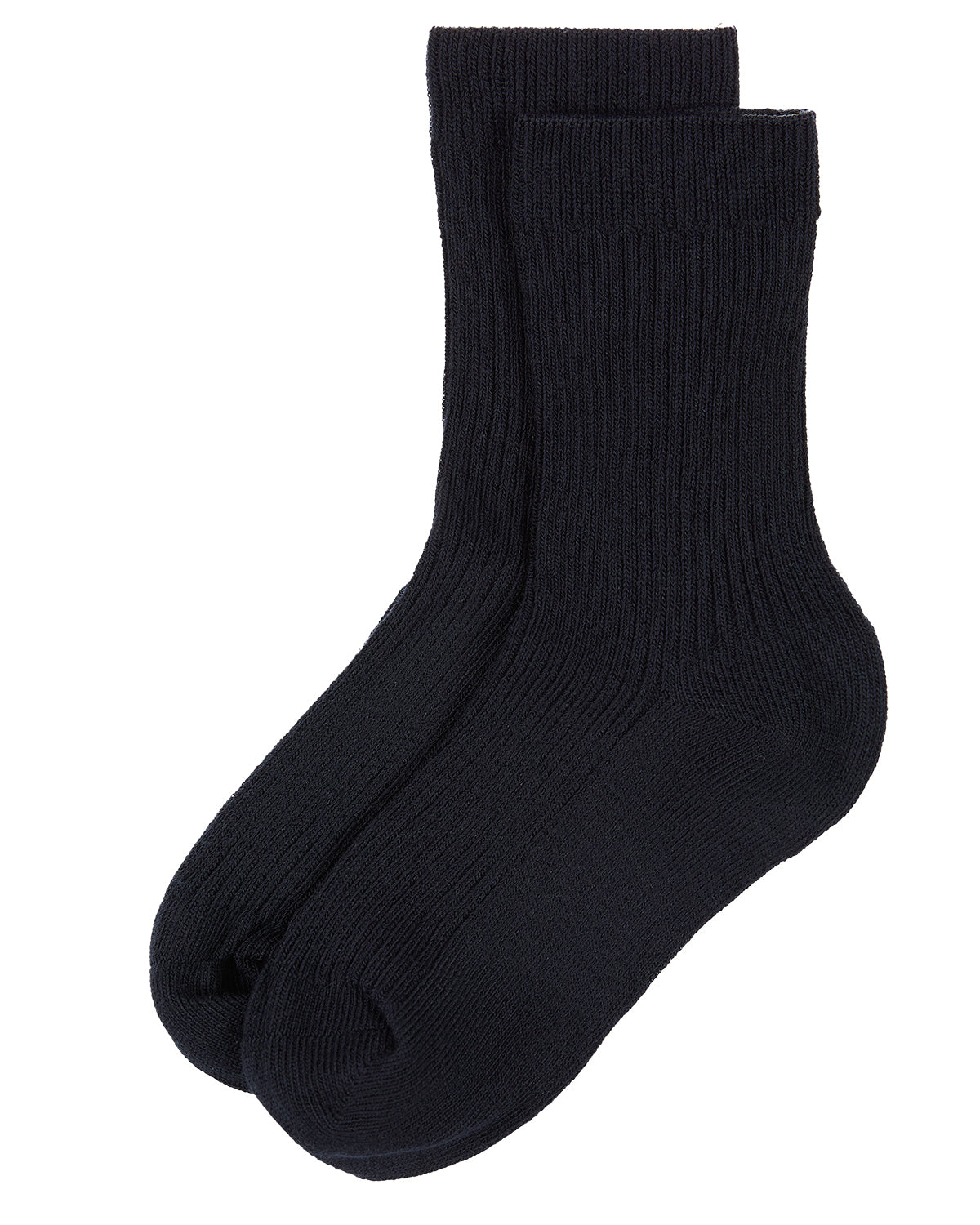 Kids Unisex Ribbed Cotton Rich Crew Socks