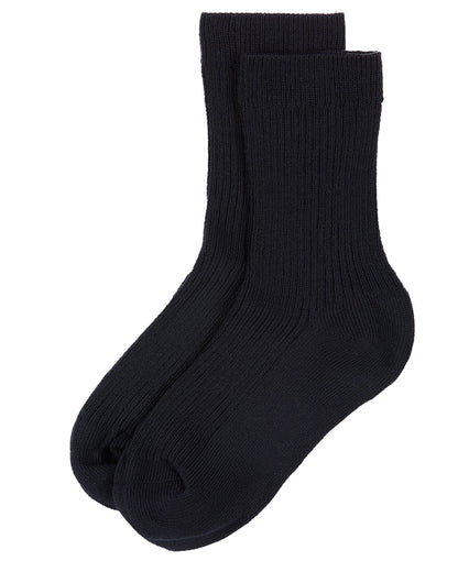 Kids Unisex Ribbed Cotton Rich Crew Socks