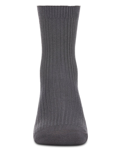 Kids Unisex Ribbed Cotton Rich Crew Socks