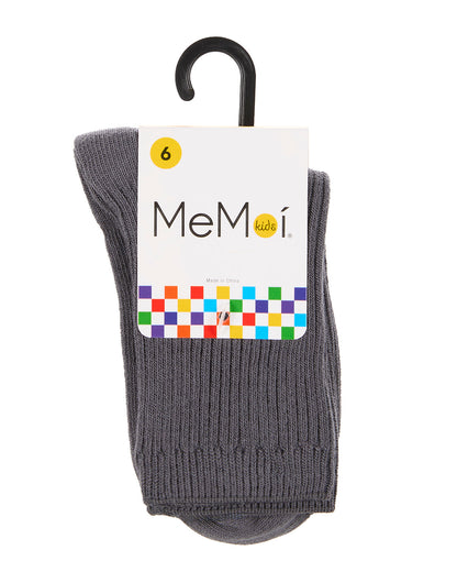 Kids Unisex Ribbed Cotton Rich Crew Socks