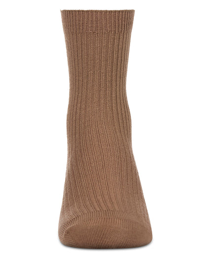 Kids Unisex Ribbed Cotton Rich Crew Socks