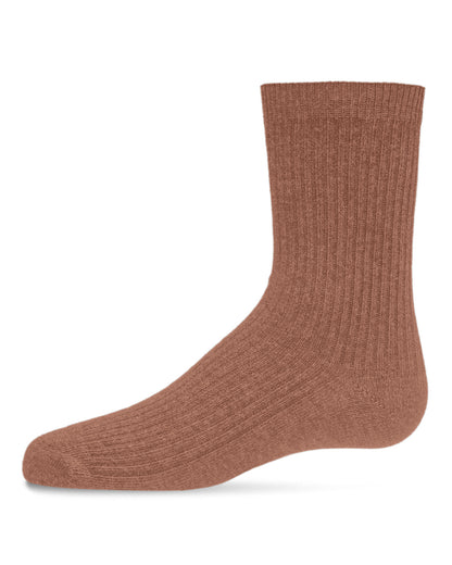 Kids Unisex Ribbed Cotton Rich Crew Socks