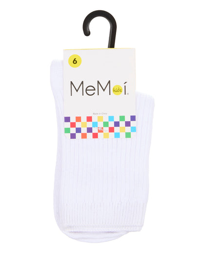 Kids Unisex Ribbed Cotton Rich Crew Socks