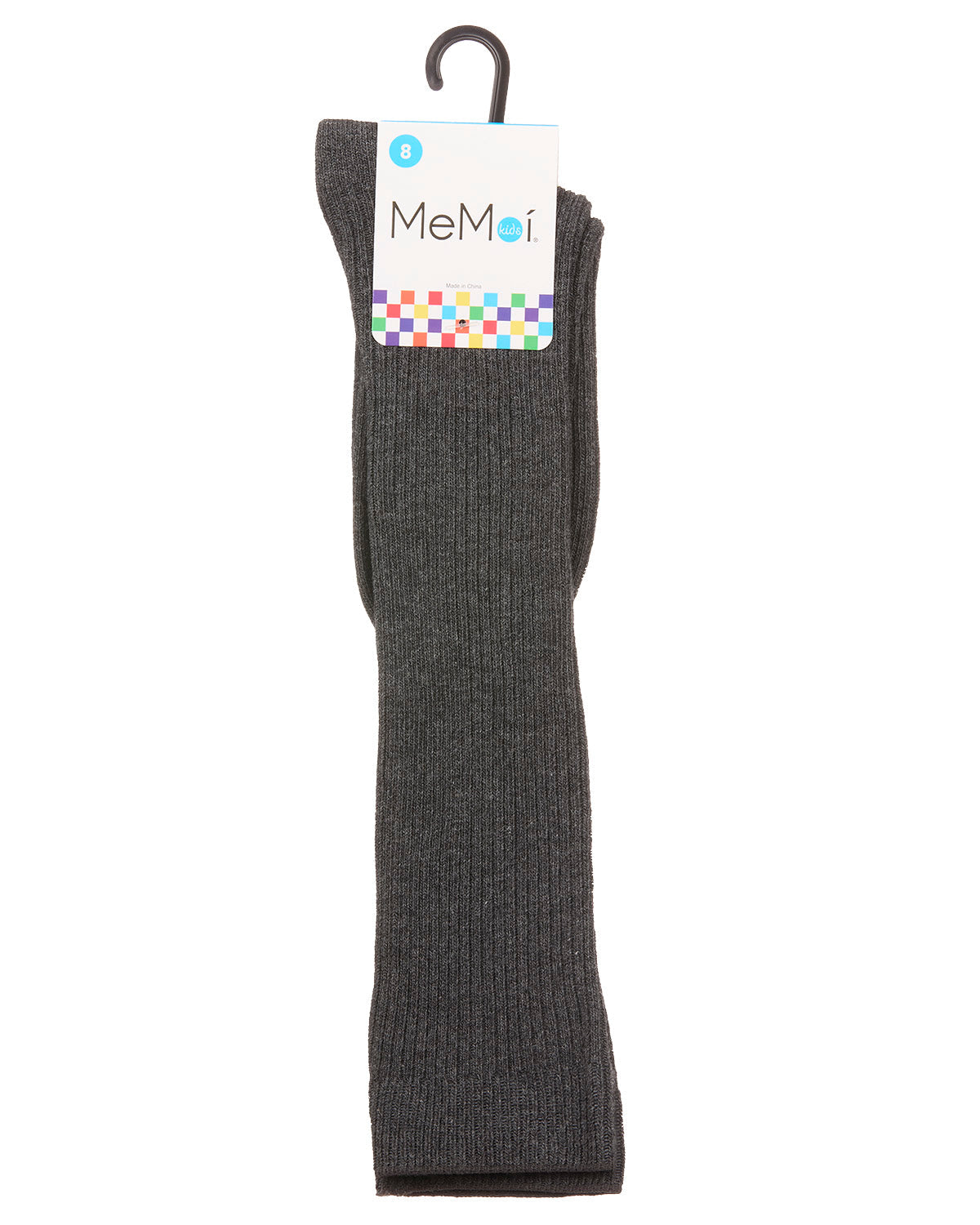 Thin Ribbed Girls Cotton Blend Knee High Sock