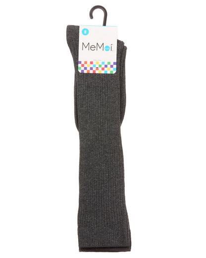 Thin Ribbed Girls Cotton Blend Knee High Sock