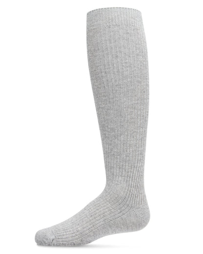 Thin Ribbed Girls Cotton Blend Knee High Sock