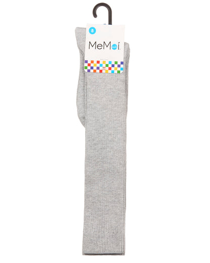 Thin Ribbed Girls Cotton Blend Knee High Sock